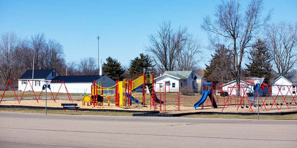 Large outdoor playground.
